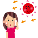 日に当たらないとダメです　ケアもやらないとダメです