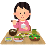 暑い時だから良く食べ良く動く